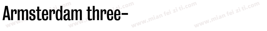 Armsterdam three字体转换